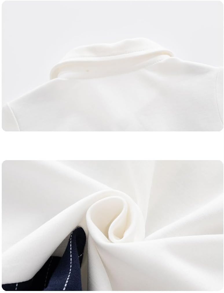 Newborn Baby Boy Gentleman Romper Tuxedo One-Piece Outfit with Bow Tie, 100% Cotton Long Sleeve Formal Wear - Image 7