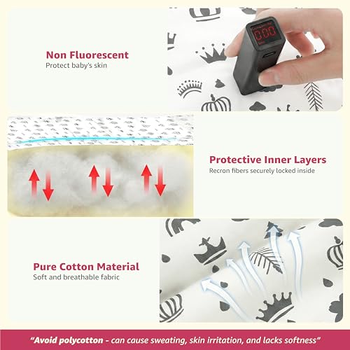 beetot 3 in 1 Baby Bed Set, Red Red Wine - Image 4