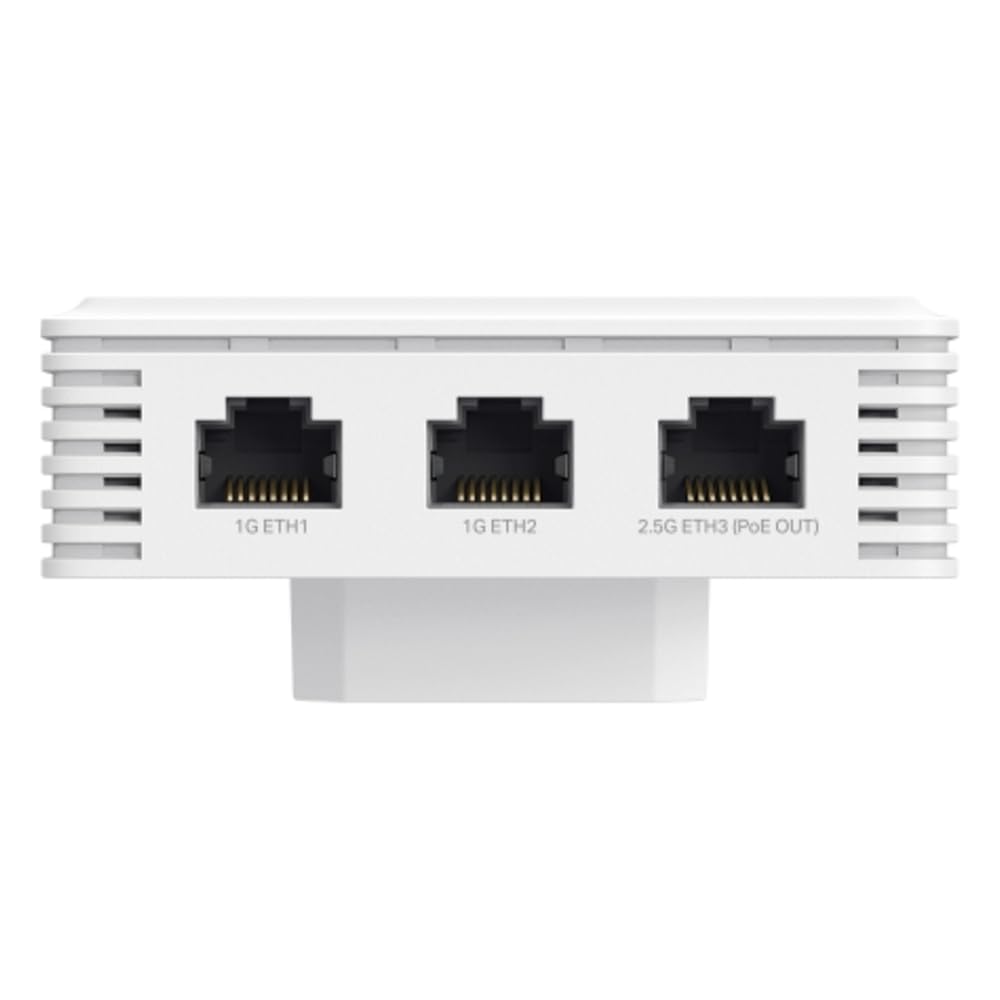 TP-Link Omada Point d'accès sans Fil WiFi 7 | BE5000 Double Bande | Port d'entrée PoE 2,5 G | 1 Port de Liaison descendante 2,5 G + 2 Ports de Liaison descendante 1 G | Itinérance Transparente | Géré