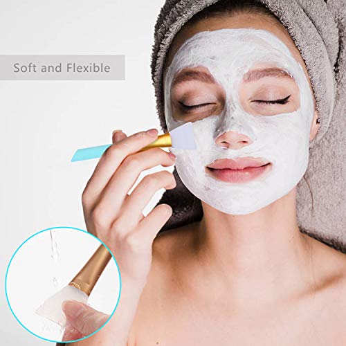 OBSCYON 6PCS Silicone Face Scrubber Kit, Manual Facial Cleansing Brush,Face Mask Brush, Exfoliating Lip Brush for Skin Care - Image 7