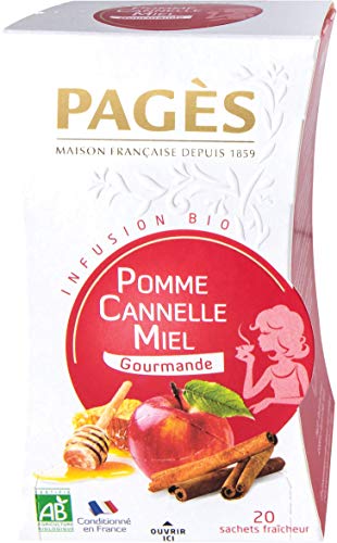 Pagès Infusion Pomme Cannelle Miel Bio 20 sachets
