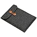13-inch Felt Laptop Bag Protective Lightweight Slim Business Carrying Envelope Sleeve Case, Compatible with Apple MacBook Air Pro, Asus Dell Microsoft Notebook Chromebook Ultrabook (Dark Grey, 13")