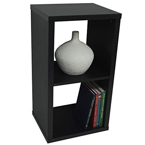 WATSONS CUBE - 2 Cubby Square Display Shelves/Vinyl LP Record Storage - Black