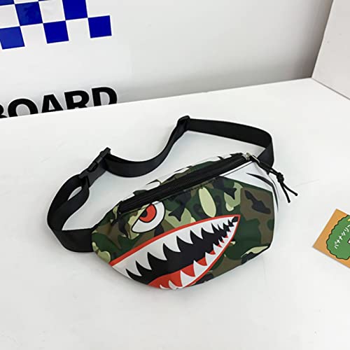 Shark Kids Waist Fanny Pack for Toddler Girls Boys Small Crossbody Purse Waist Pouch Belt Bag for Running Hiking Cycling3
