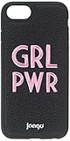 Jaagd Protective Shock-Absorbing Designer Embroidered iPhone 7 Case, iPhone 8 Case, Retail Packaging (Girl Power)