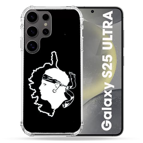 Coque Samsung S25 Ultra antichoc robuste motif Corse noir