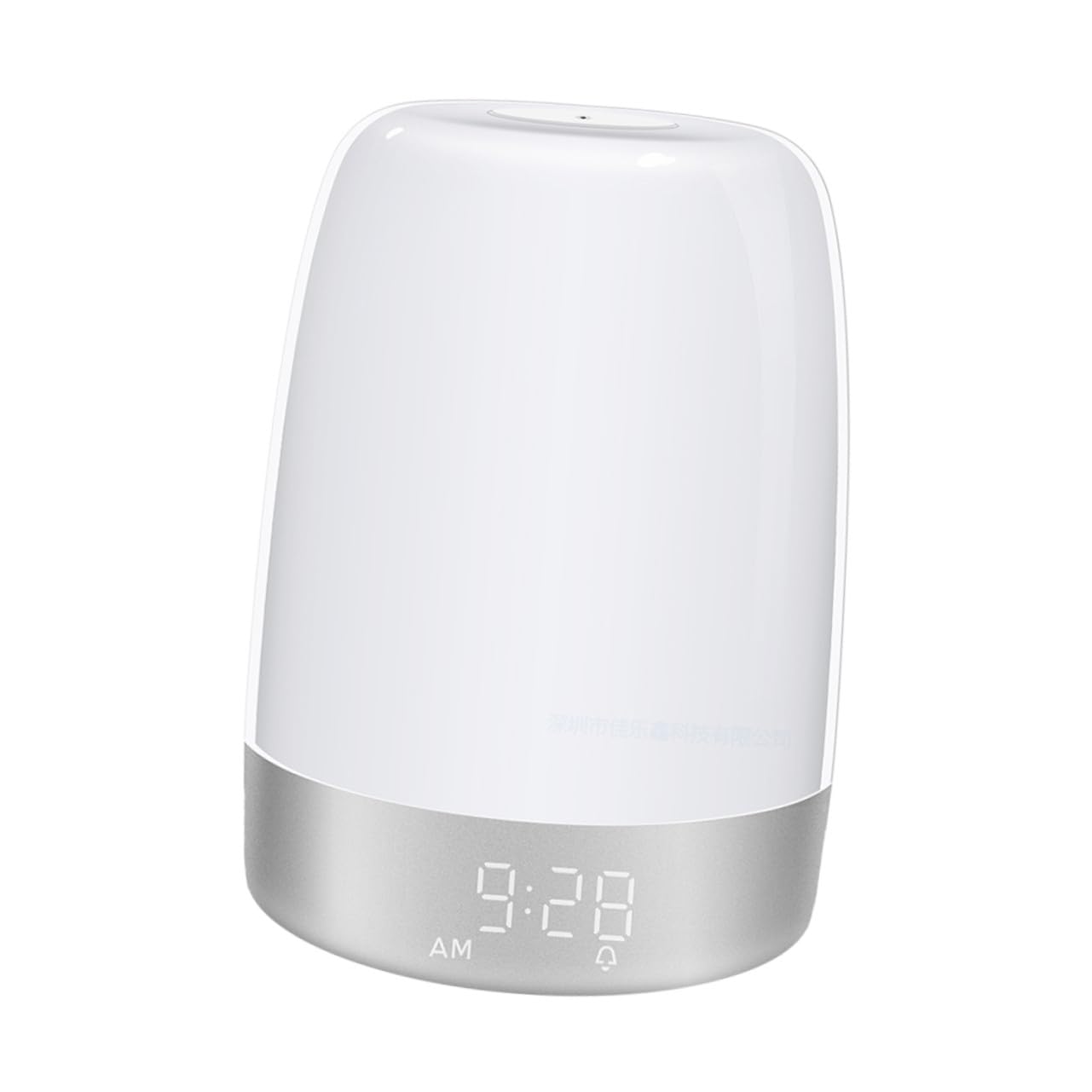 Gatuida Réveil LED Blanc Contrôle Tactile et Lumières Colorées pour Chambre, Lampe de Nuit Programmable en Abs, pour Veilleuse Adulte