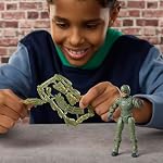 Figurine d'action Marvel Studios Spider-Man Day ActionVerse Scorpion de Marvel de 4,5 po & accessoires, support d'accessoires réutilisable, à partir de 4 ans