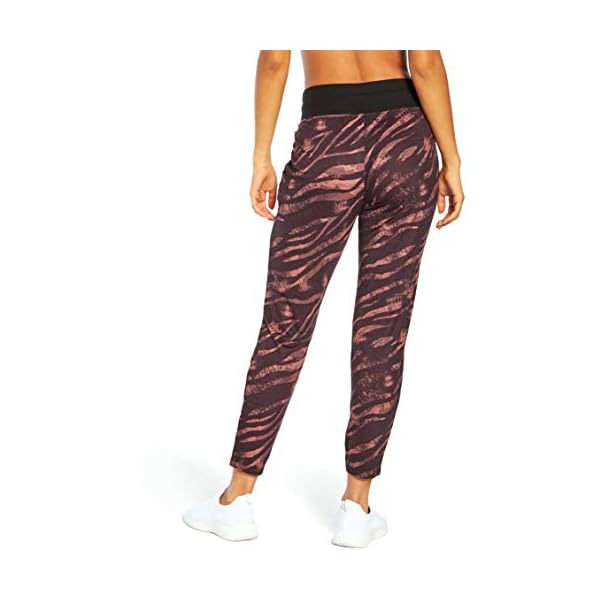 Jessica-Simpson-Sportswear-Womens-Riley-Jogger-Sweatpant Jessica Simpson Sportswear Women's Riley Jogger Sweatpant, Black Mystic Zebra, X-Large
