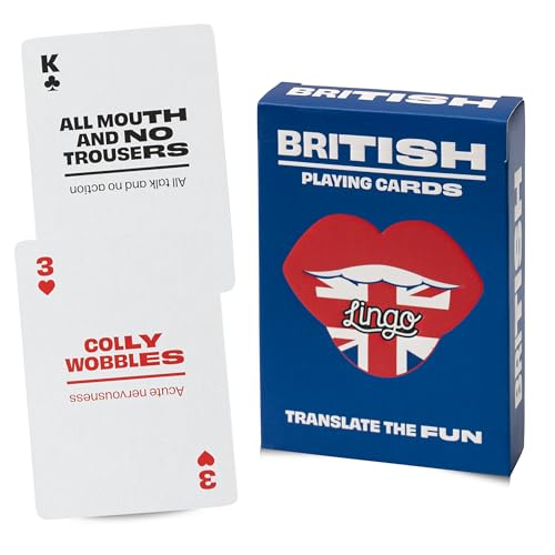 British Lingo Playing Cards | Travel Flashcards | Learn British Slang Vocabulary in A Fun & Easy Way...