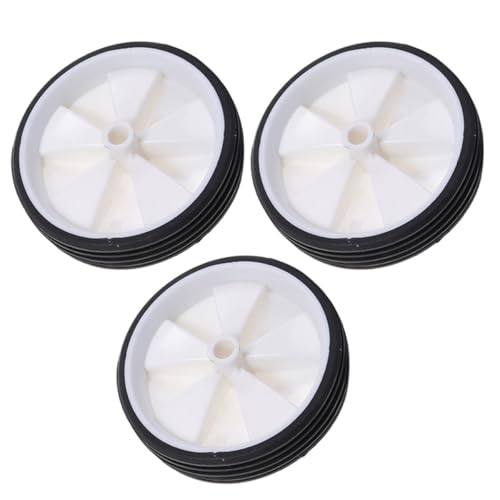 Ruedas de Entrenamiento Universales Sosoport para Bicicleta, 3 Pares, Color Blanco, Soporte Auxiliar de Goma y Acero para Equilibrio y Seguridad miniatura 1