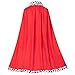 King Costume for Kids Robe Crown Scepter Set Boys Royal Prince Cape Dress Up Cosplay Red