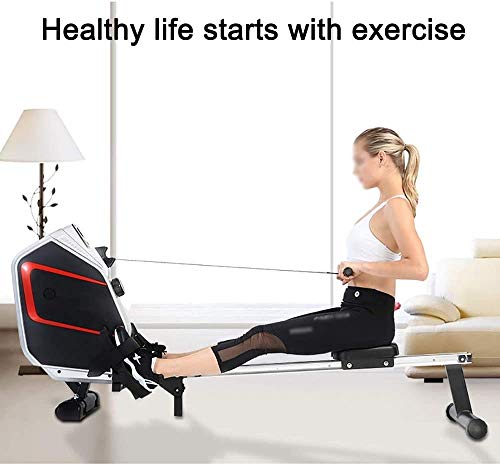 Image of Rowing Machine Aerobic Exercise Fitness Equipment 8-Level Magnetic Control Resistance Adjustable LCD Intelligent Display Real-Time View of Exercise Status