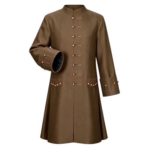 Chaqueta pirata para hombre estilo medieval gótico barroco para cosplay de Halloween
