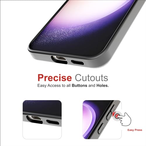 Image of Thermoplastic Polyurethane Case For Samsung Galaxy S23,[Anti-Yellowing Technology] [Military Grade Drop Protection] Shockproof Slim Hybrid Phone Case For Samsung Galaxy S23 5G-Carbon Black
