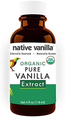 4oz Organic Vanilla Extract - 100% Pure Vanilla Extract - Native Vanilla