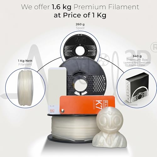 Image of NFIL3D Premium HIPS Natural White - 3D Printing Filament | Compatible with All 3D Printers | 1.75mm | 1Kg Nett Weight