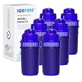 ICEPURE Pitcher Water Filter, Compatible with All PUR® Pitchers & Dispensers Filtration Systems, Replacement for PUR CRF950Z, PPF900Z, PPF951K, PPT700W, PPT711W, CR-1100C, CR1100CV 6Pack
