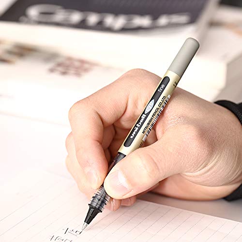 UNI-BALL Eye UB157 0.7mm Roller Ball Pen | Blue Ink, Pack of 3 (Image - 6)