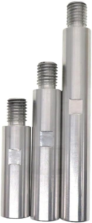 5/8"-11 Thread Angle Grinder Extension Shaft Set, Rotary Extension Shaft Set, Angle Grinder Extension Connecting Rod, for Polisher and Angle Grinder Attachments, 3 inch, 3.9 inch, 5.5 inch (A)
