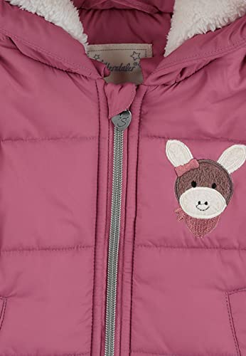 Sterntaler Baby - Mädchen Baby Jacke Outdoor Babyjacke Esel Emmi, Rosa, 86