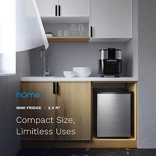 Homelabs Mini Fridge - 2.4 Cubic Feet Under Counter Refrigerator With Small Freezer - Drinks Healthy Snacks Beer Storage For Office, Dorm Or Apartment With Removable Glass Shelves #TOP1