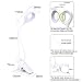 Luz de lectura con clip, luz de libro LED 28 Eye Protect,...