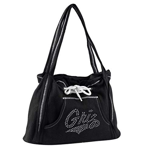 Littlearth Women's NCAA Sport Noir Hoodie Purse, One-Size, Black