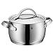 Produktbild WMF Concento Kochtopf, hoch 20cm, Metalldeckel mit Dampföffnung, Fleischtopf 4,0l, Cromargan Edelstahl poliert, Innenskalierung, Topf Induktion, unbeschichtet