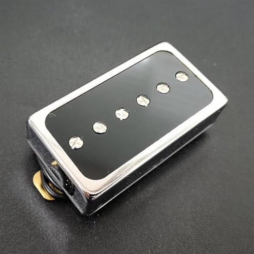 エレキギターピックアップ エレキギターピックアップ ハムバッカーサイズ シングルコイルピックアップ ネックとブリッジ ギターパーツとアクセサリー クローム/ゴールド(Bridge A)