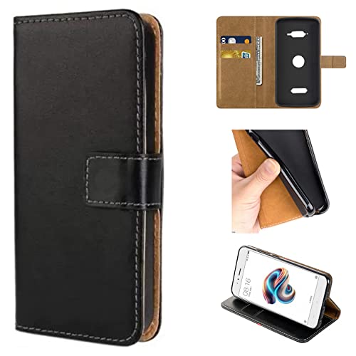 ZTAOOPOU Housse pour Crosscall Core M5 étui Housse de téléphone d'affaires Haut de Gamme avec Support Protection Etui en PU Cuir Crosscall Core M5 Coque Fermeture...