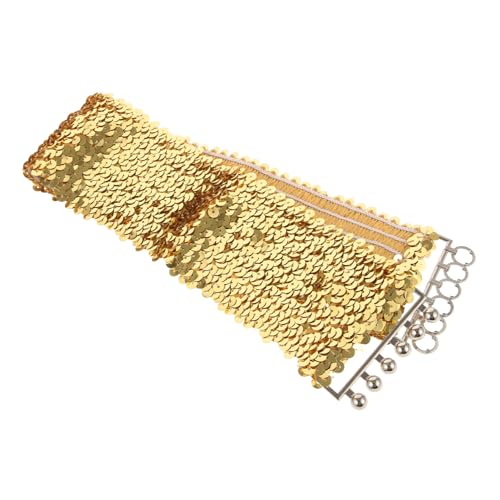 Elegant Sequin Stretch Waist Belt for Women Glittering Dress Accessory Soft Comfortable Wide Band Lightweight Fashion Belt for Parties and Special Occasions