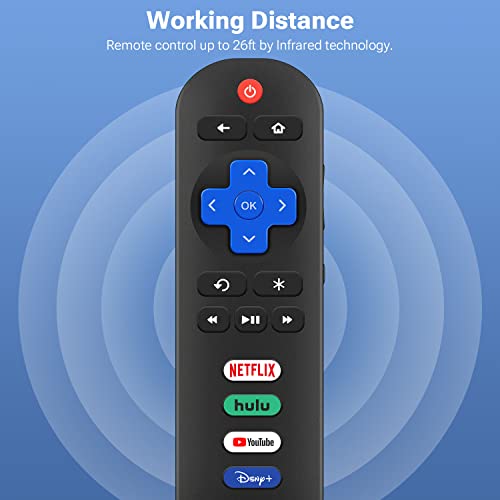 Image of Only for Roku TV Remote, Compatible with TCL /Onn /Hisense /Insignia /Sharp /Element /Westinghouse Roku Series Smart TVs (RC280)