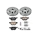 Power Stop KOE6064 Autospecialty Front Replacement Brake Kit-OE Brake Rotors & Ceramic Brake Pads and 1 Front Sensor Wire For BMW X5 2011-2018, BMW X6 2011-2019 [Model Specific]