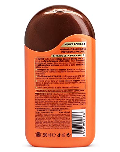 Bilboa coconut beauty latte solare protezione 30 alta 200 milliliters (1000059213) - Imagen 3