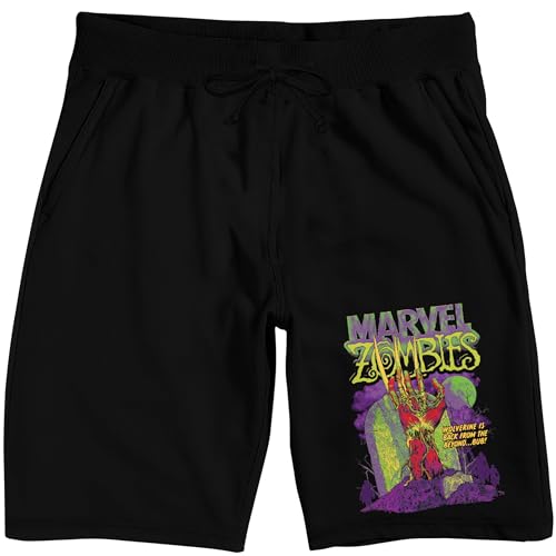 Marvel Zombies Wolverine Men's Black Sleep Pajama Shorts