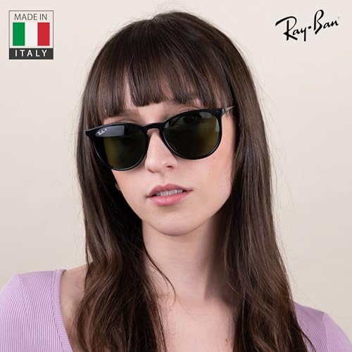 Image of Ray-Ban RB4187F CHRIS LOW BRIDGE FIT Square Shape Sunglasses for Women with Official RayBan Eyewear Kit