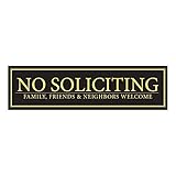 No Soliciting - Family, Friends, Neighbors Welcome Door Magnet - The Perfect