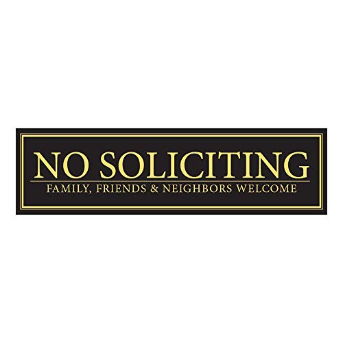 No Soliciting - Family, Friends, & Neighbors Welcome Door Magnet - The Perfect