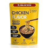Hooked on Ramen Gluten Free Chicken Ramen Seasoning Packets with Balanced Sodium - No MSG, No Artificial Flavors - Umami Powder, Broth Mix for Noodles – 113 Servings