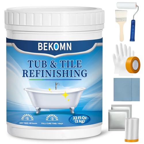 BEKOMN Tub Paint,Tub and Tile Refinishing Kit 33oz...