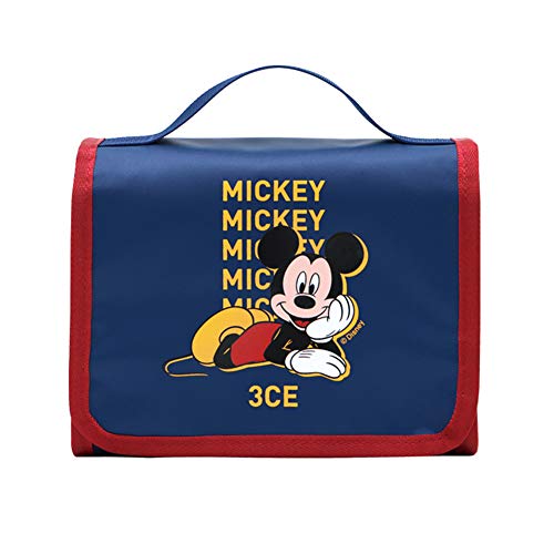3CE x DISNEY Wash Bag Small #BLUE Makeup Pouch Cosmetic Bag Mickey