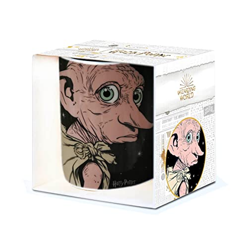 Logoshirt® Harry Potter - Dobby Is A Free Elf I Taza de café de Porcelana, 300 ml I Apta para lavavajillas y microondas I En Caja de Regalo de Color I Diseño Original con Licencia