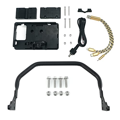 Support de téléphone anti-vibration pour moto BMW R1200GS et R1250GS avec barre de fixation