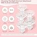 Flange Insert 13/15/17/19/21mm 10PCS Compatible with Momcozy S12 Pro/S9 Pro/S12/S9/Medela/Spectra etc Wearable Breast Pump 24mm Flange/Shield, Reduce 24mm Tunnel Down to Correct Size