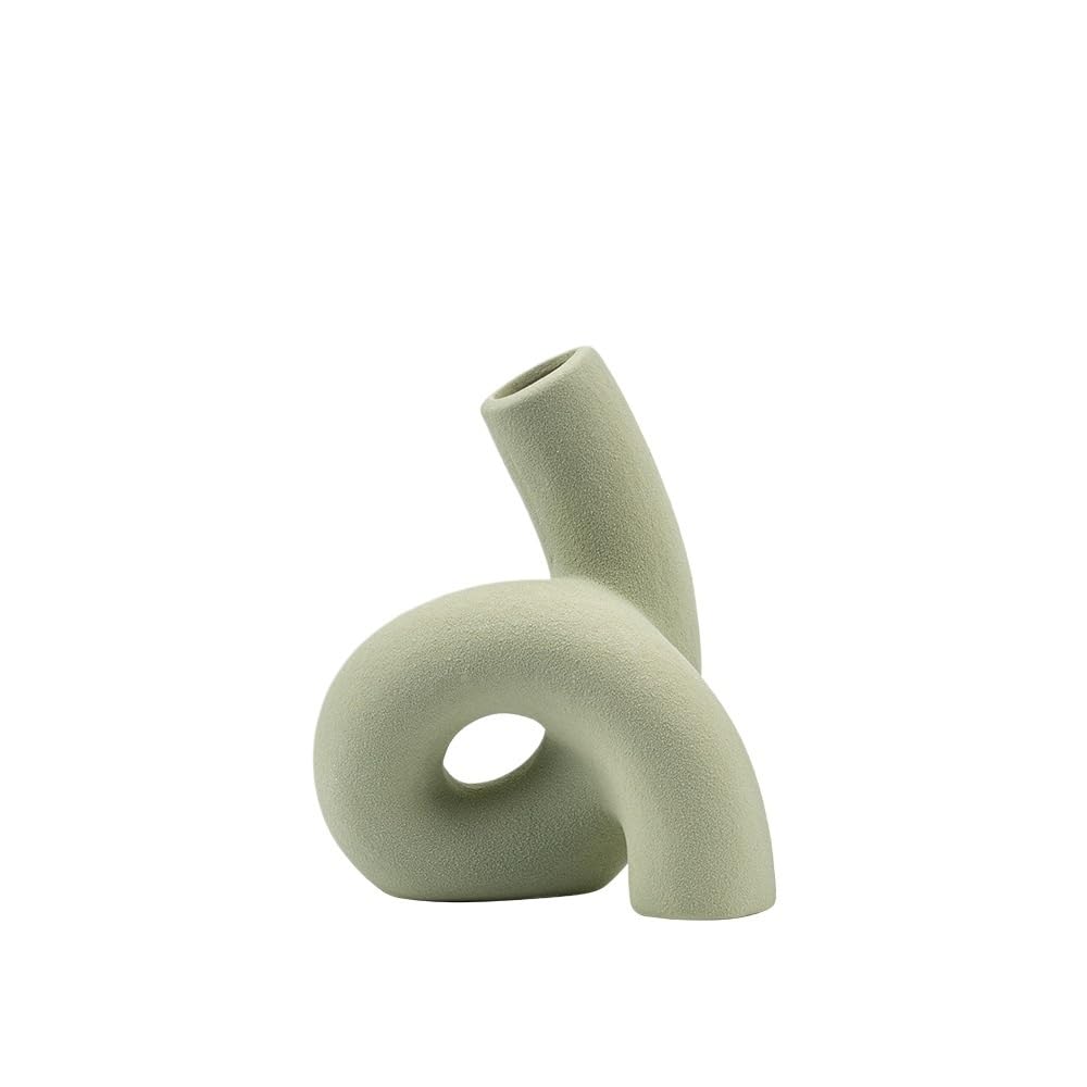 Gfhtrely A Vase Small Fresh Flower Rrangement, Simple Ceramic Vase, High-End Ornaments, Simple Decoration For Home Desktop Flower(,A)
