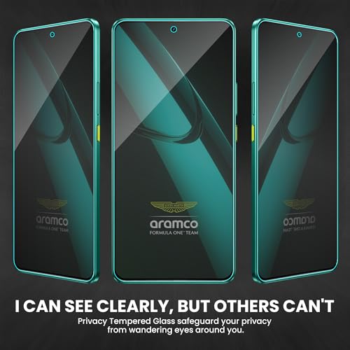 Image of ArmourPro Privacy Tempered Glass Screen Protector Compatible for Realme GT 7 (6.78 Inch) with Edge-To-Edge Protector Coverage and Easy Installation kit (Pack of 2)