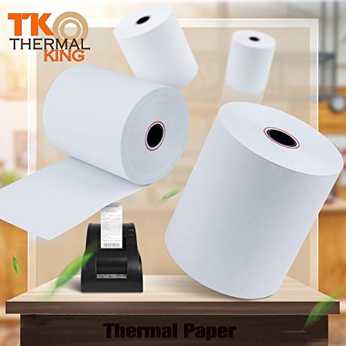 Tk Thermal King, 3-1/8" X 230' Point-Of-Sale Thermal Paper Rolls Fits Station Pos System (10 Rolls) #TOP5