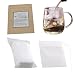 Tea Filter Bags, Unbleached 100% Natural Drawstring Empty tea bags for Loose, Herbal, Green & Weight Loss Tea - NUIBY Disposable Tea Infuser Bags - 1cup capacity, 100 counts (2.4in 3.2in)