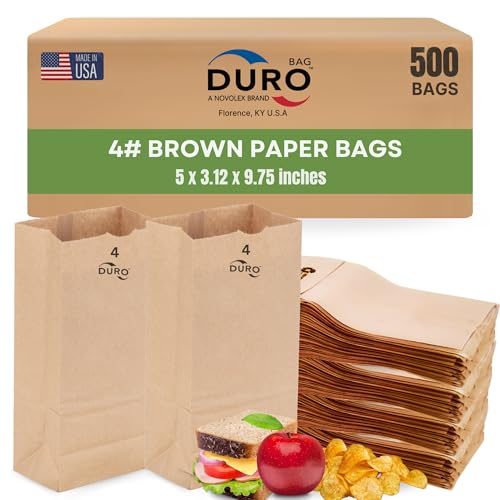 10 Best Recycled Lunch Bags That Make Sustainability Stylish 1 Duro Brown Paper Lunch Bags 500 Count